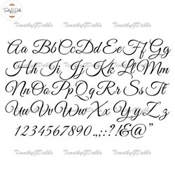 Elegant Font Svg, Calligraphy Font Svg