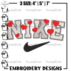 Heart nike embroidery design, Heart embroidery, Nike design, Embroidery shirt, Embroidery file,Digital download.jpg
