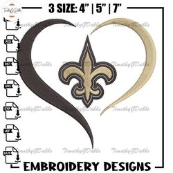 Heart New Orleans Saints embroidery design, Saints embroidery, NFL embroidery, sport embroidery, embroidery design.jpg