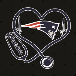 New England Patriots Heart Stethoscope Svg, Nfl svg, NFL sport, NFL Sport svg, Sport NFL svg, Sport svg