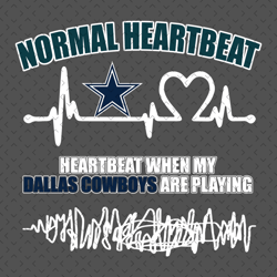 Dallas Cowboys Heartbeat Svg, Nfl svg, Football svg file, Football logo,Nfl fabric, Nfl football