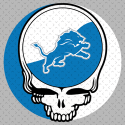 Detroit Lions Skull Svg, Nfl svg, Football svg file, Football logo,Nfl fabric, Nfl football