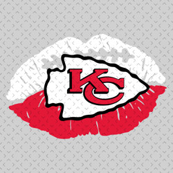 Kansas City Chiefs NFL Lips Svg, Nfl svg, Football svg file, Football logo,Nfl fabric, Nfl football