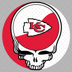 Kansas City Chiefs Skull Svg, Nfl svg, Football svg file, Football logo,Nfl fabric, Nfl football