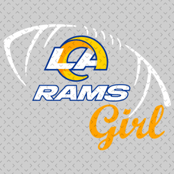 LA Rams Girl Svg, Nfl svg, Football svg file, Football logo,Nfl fabric, Nfl football
