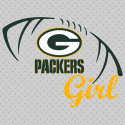 Packers Girl Svg, Nfl svg, Football svg file, Football logo,Nfl fabric, Nfl football