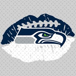 Seattle Seahawks NFL Lips Svg, Nfl svg, Football svg file, Football logo,Nfl fabric, Nfl football