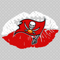 Tampa Bay Buccaneers NFL Lips Svg, Nfl svg, Football svg file, Football logo,Nfl fabric, Nfl football