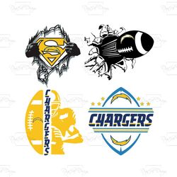 Los Angeles Chargers Bundle Logo SVG, Nfl Logo Svg, Chargers Svg, Chargers Logo svg, Chargers Clipart