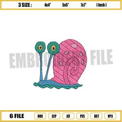 Red Snail Gary Embroidery Png