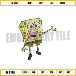 Introducing SpongeBob SquarePants Embroidery Png