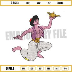 Aladdin Hold The Magic Lamp Embroidery Png