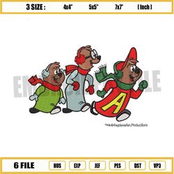 Alvin and The Chipmunks Collection Embroidery Png