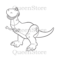 Coloring Rex Svg, Cartoon Svg, Toy Story Png, Toy Story Clipart, Rex Png, Coloring Rex Png