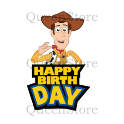 Happy Birthday Woody Svg, Toy Story Svg, Woody Run Png, Cartoon Svg, Toy Story Png, Toy Story Clipart