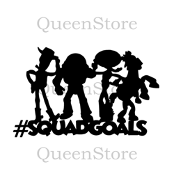 Squad Goals Logo Silhouette, Toy Story Svg, Toy Story Logo Svg, Cartoon Svg, Toy Story Png, Sheriff Woody Png