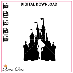Mulan Disney Princess Castle SVG