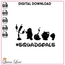 Squadgoals Beauty and The Beast SVG