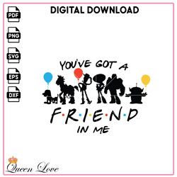 You've Got A Friend In Me Toy Story Balloon SVG