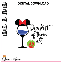 Drunkest Of Them All Disney Wine SVG