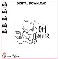 Oh Bother Winnie The Pooh SVG