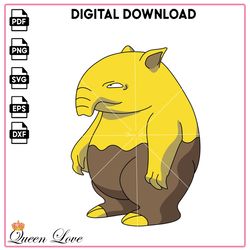 Anime Pokemon Yellow Drowzee The Keeper SVG