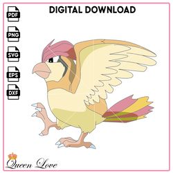 RaptorLike Avian Pokemon Anime Pidgeotto SVG