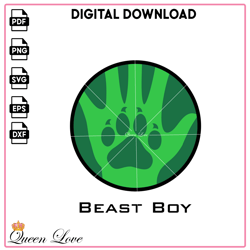 Avengers Superhero Beast Boy Logo SVG