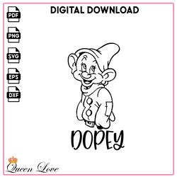Dopey The Snow White & 7 Dwarfs SVG