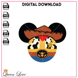 Mickey Mouse Woody Toy Story SVG