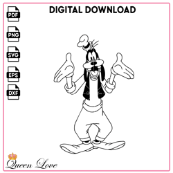 Goofy SVG, Disney SVG, Digital Files