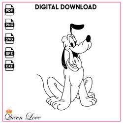 Pluto SVG File, Disney SVG, Digital Files