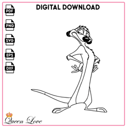 Timon SVG (The Lion King) Digital Files ,The Lion King Coloring Pages
