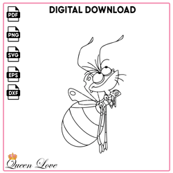 Ray the Firefly SVG (Princess and the Frog) Digital Files ,Princess Coloring Page