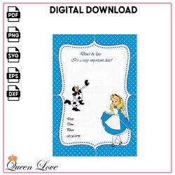 Ivitation cards Png, Alice in Wonderland movie, Alice PNG, Mad Hatter PNG, Cheshire Cat PNG