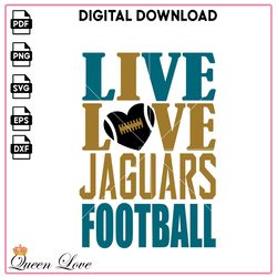 live love Jaguars football SVG, football Vector, NFL SVG, Jacksonville Jaguars store Vector, Sport PNG, Jaguars news PNG
