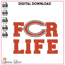 For life Bears NFL SVG, football Vector, NFL SVG, Chicago Bears tickets Vector, Sport PNG.