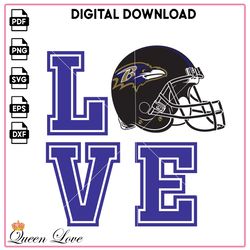 Love Ravens SVG, Football team Vector, Sport PNG, news PNG, Ravens NFL SVG, Baltimore Ravens Vector, football Vector.