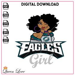Eagles Girl SVG, Eagles SVG, Sport SVG, NFL SVG, football Vector, Sport PNG, football Vector, Clipart