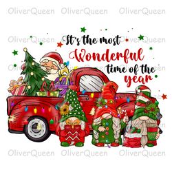 Christmas Car, Gnome christmas png, Merry Christmas png