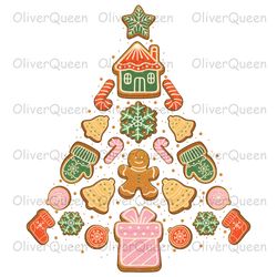 Christmas tree cookie, Christmas png, Gingerbread Christmas