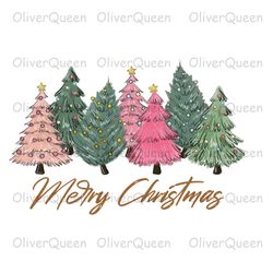 Merry Christmas Pine Tree, Christmas Sublimation png, Merry Christmas png