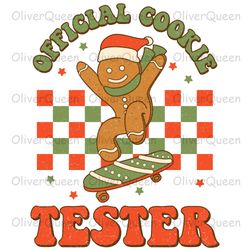 Official cookie, Christmas png, Gingerbread Christmas