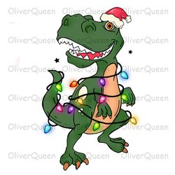 T-Rex X-Max Light, Animal Christmas Sublimation png, Merry Christmas png