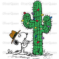 Peanuts Spike S Holiday Cactus, Christmas PNG, Christmas PNG Sublimation