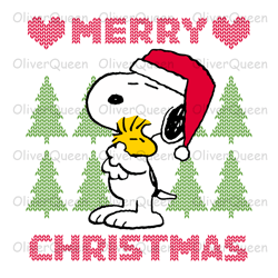 Snoopy Woodstock Santa Claus Hug, Christmas PNG, Christmas PNG Sublimation