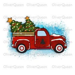 Truck, Christmas PNG, Christmas PNG Sublimation