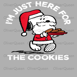 Peanuts Snoopy Santa Cookies, Christmas PNG, Christmas PNG Sublimation