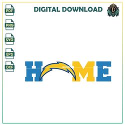 Home Chargers SVG, Sport PNG, Los Angeles Chargers Chargers Vector, football team Vector, Chargers news PNG.
