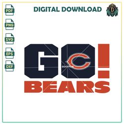 Go Chicago Bears PNG, Sport PNG, NFL SVG, Bears Vector, news PNG, Clipart
